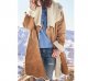 Casual Solid Lapel Collar Pocket Coat